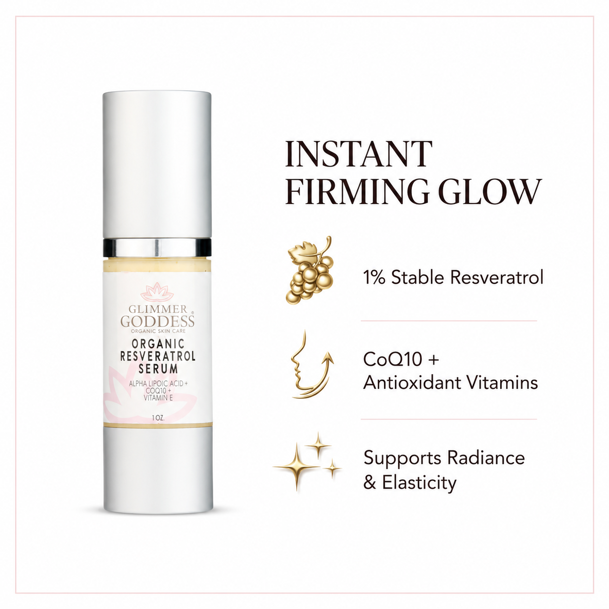 Organic Resveratrol Serum – Instant Firming