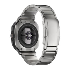 Robust Titanium Band T01 for Samsung Galaxy Watch Ultra, showcasing a sleek, natural titanium watch strap with a polished finish.