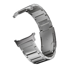 Robust Titanium Band T01 for Samsung Galaxy Watch Ultra, natural titanium smartwatch strap with a sleek, durable design.