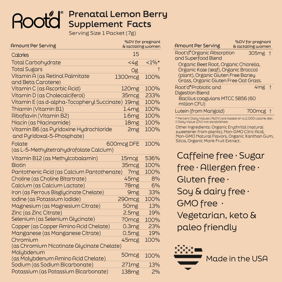 Root'd Growing Together Bundle multivitamin pack for future mom and dad, featuring hydrating multivitamins in a 30-day supply.