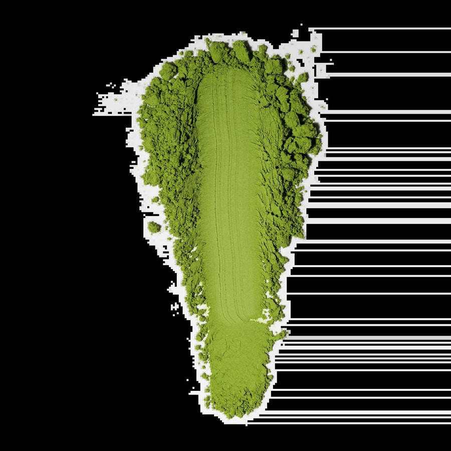 Isshiki Matcha Samidori single cultivar premium matcha powder in a vibrant green package