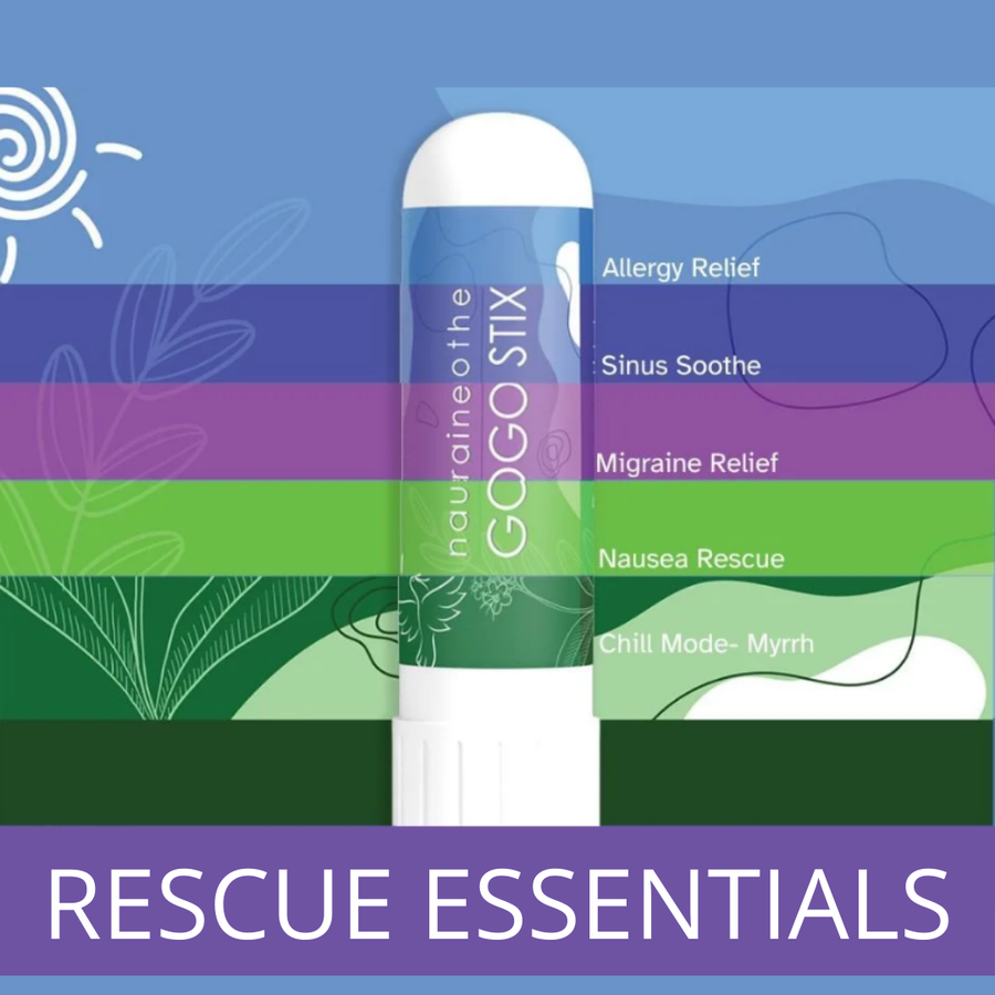 Organic aromatherapy inhalers by Save Our Jewels Wellness, GOGO Stix for natural allergy relief and soothing scent therapy.