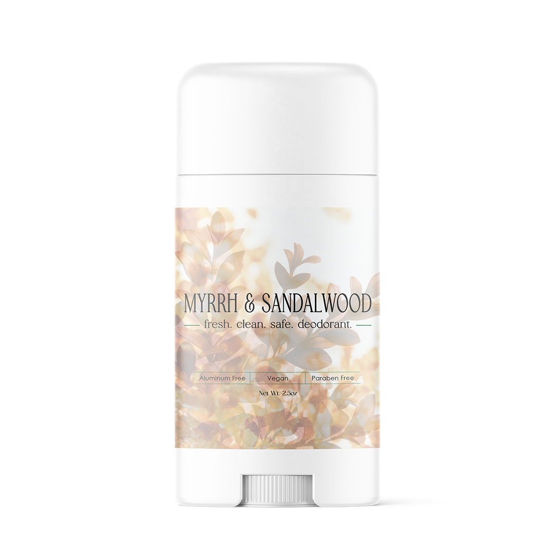 Aluminum-free organic vegan deodorant by Save Our Jewels Wellness, featuring natural ingredients and detoxifying properties.