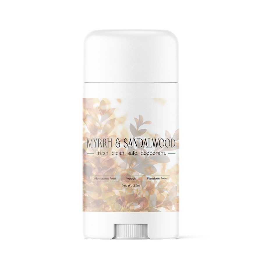 Aluminum-free organic vegan deodorant by Save Our Jewels Wellness, featuring natural ingredients and detoxifying properties.