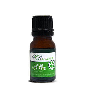 Save Our Jewels Wellness Calm For Pets essential oil bottle with dropper, designed to promote relaxation in pets.