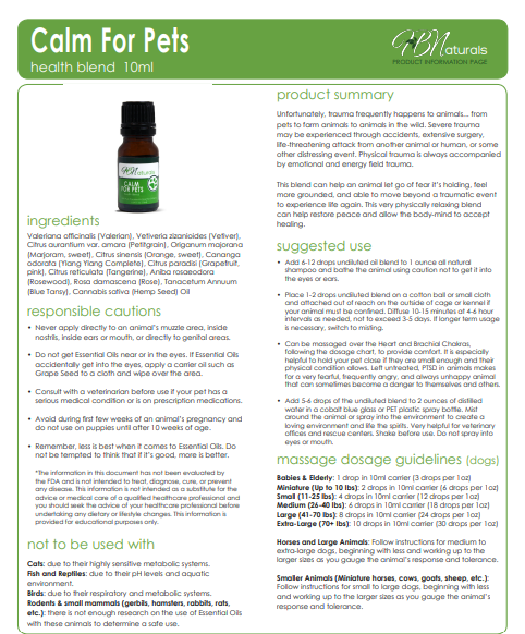 Bottle of Save Our Jewels Wellness Calm For Pets essential oil with a natural label, designed to promote relaxation for pets.