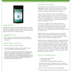 Ocean Vitality Thyroid and Mineral Support supplement by Save Our Jewels Wellness, showing the product bottle with label.