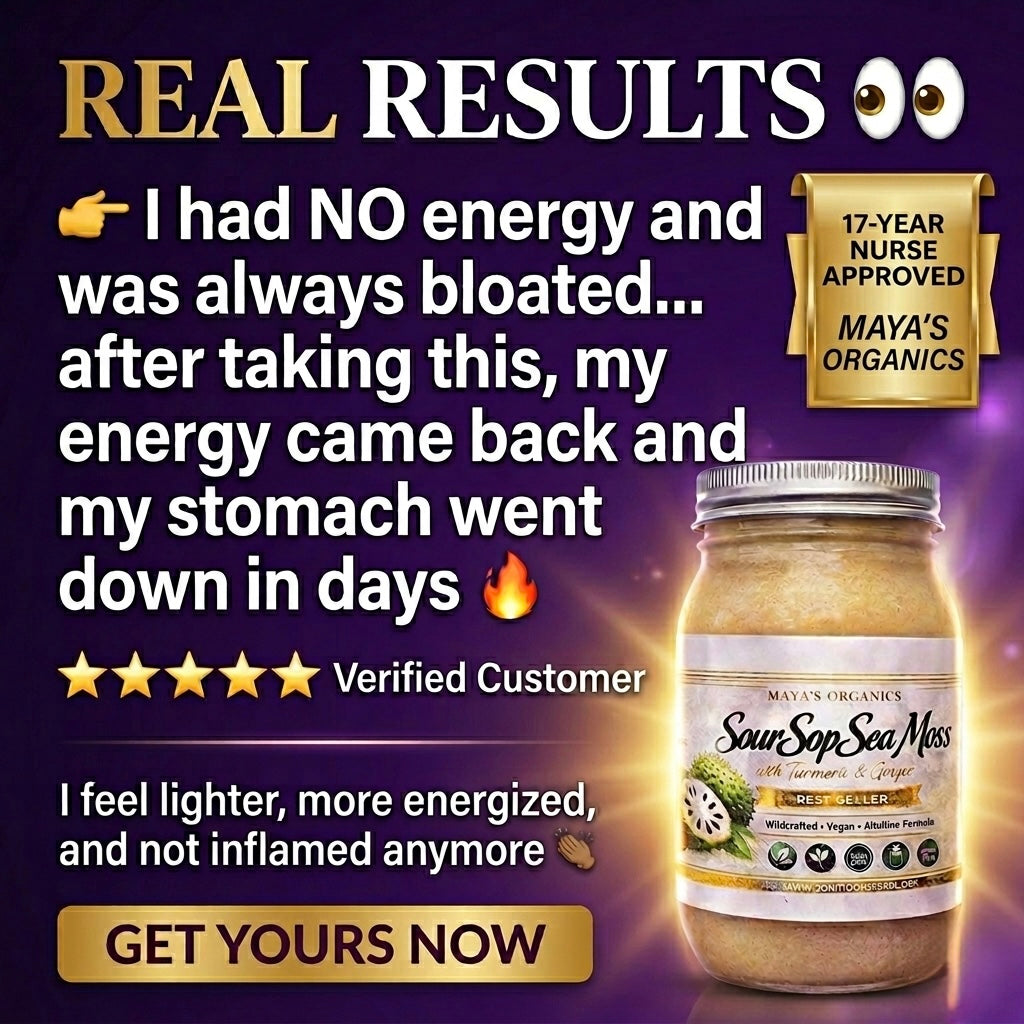 Organic Soursop Sea Moss Gel by Seamoss Depot, natural superfood blend for immunity boost and detox.