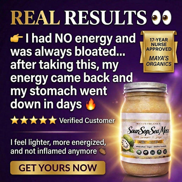 Organic Soursop Sea Moss Gel by Seamoss Depot, natural superfood blend for immunity boost and detox.