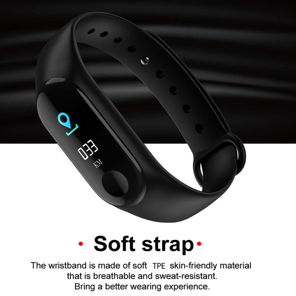 Stevvex Smart Kids smartwatch for boys and girls showing a colorful fitness activity tracker with sport modes and heart rate monitor.