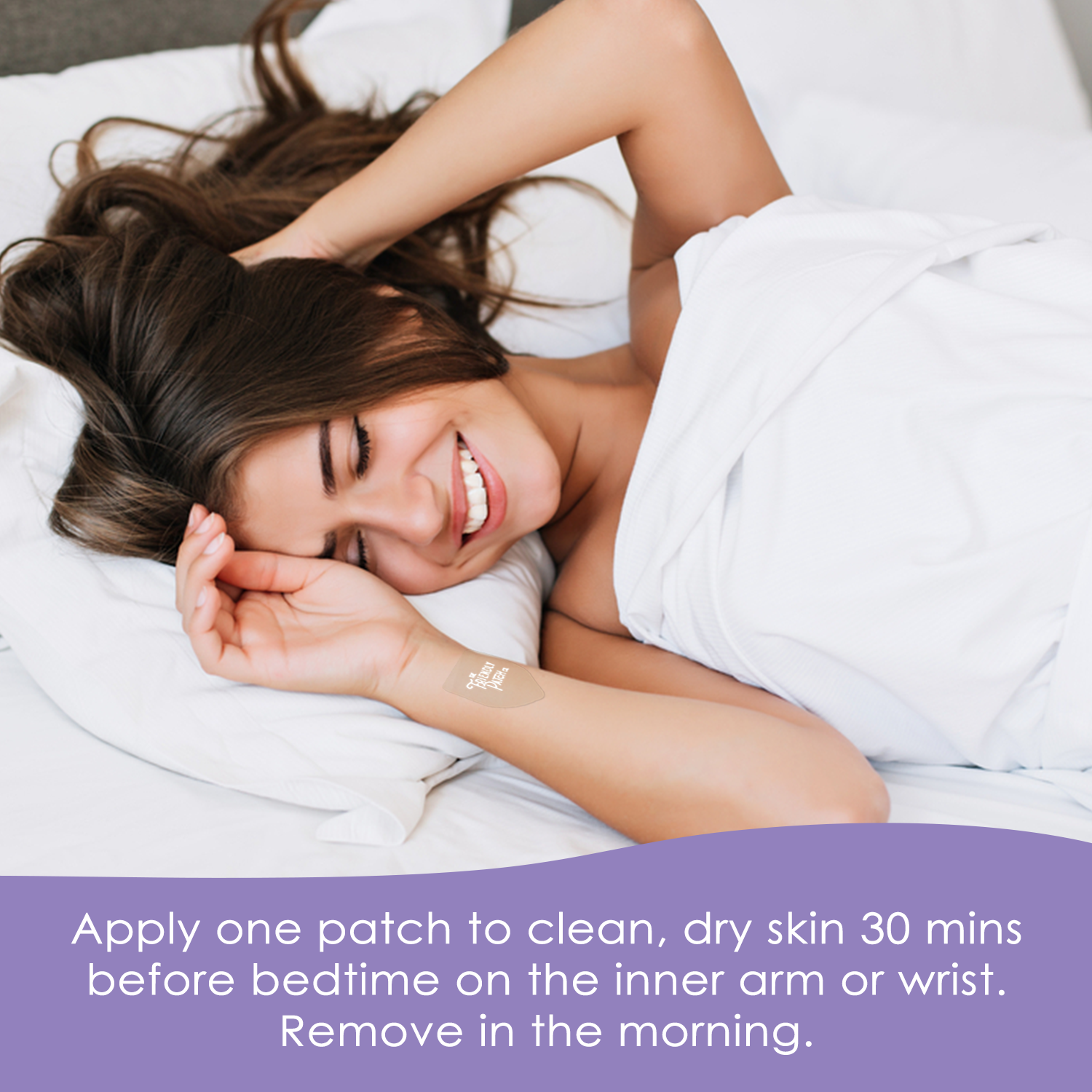 Friendly Patch Co Snooze Melatonin sleep patches with ashwagandha, magnesium BHB, valerian root for restful sleep, 8-pack travelwear.