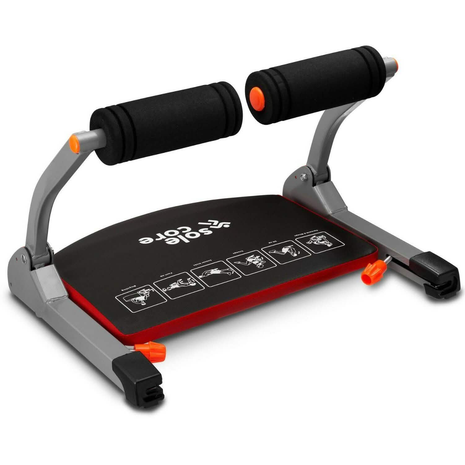 SoleCore Smart Fitness Equipment 6-in-1 Ab Sculpting System for core workouts and muscle toning at home.