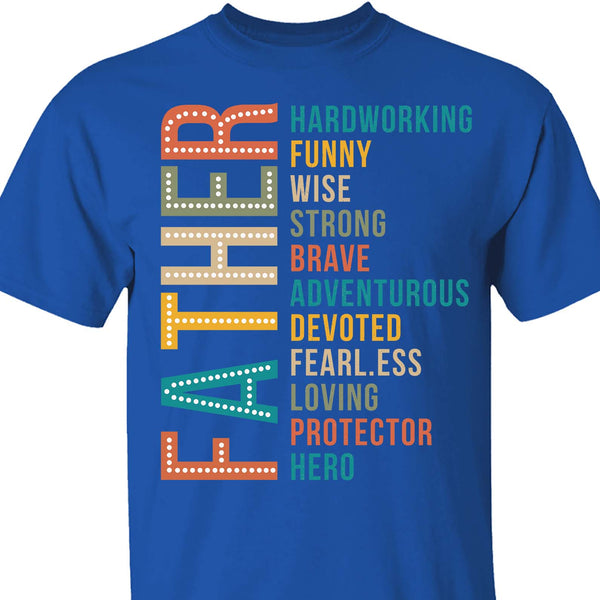 Black Gearment T-shirt by The Red First with "Best Dad Ever" text, perfect for Father's Day, men's proud father apparel.