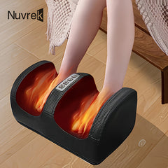 Black Nuvrek foot massager by Trendy Attic Store01 offers circulation, relaxation, and heat therapy for health and beauty.