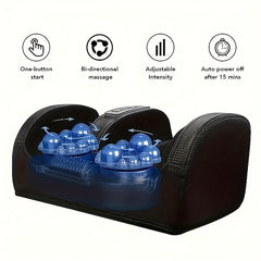 Black Nuvrek foot massager by Trendy Attic Store for circulation, relaxation, and heat therapy in health and beauty.