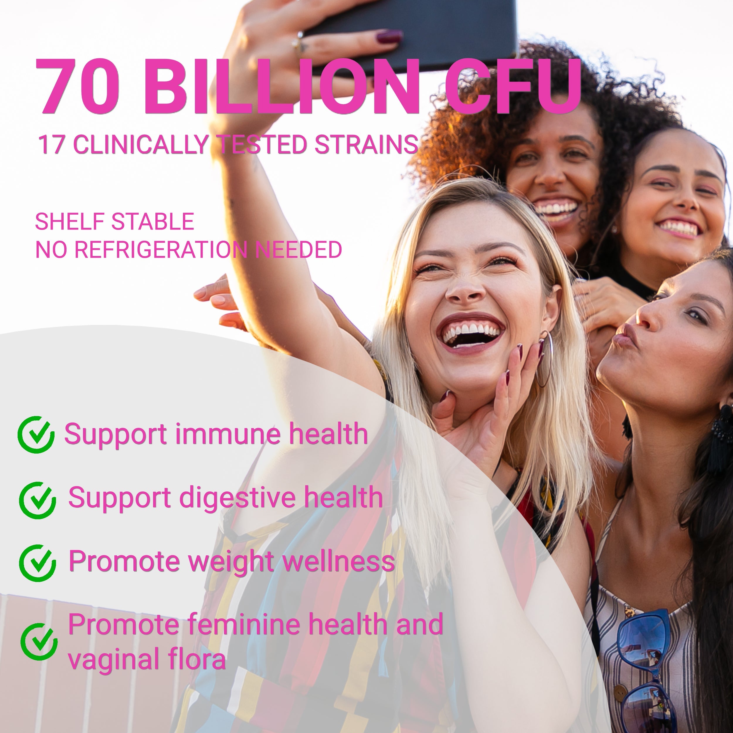 Women’s Pre Probiotics Collagen supplement by UpNourish, featuring a bottle with capsules and collagen powder inside.
