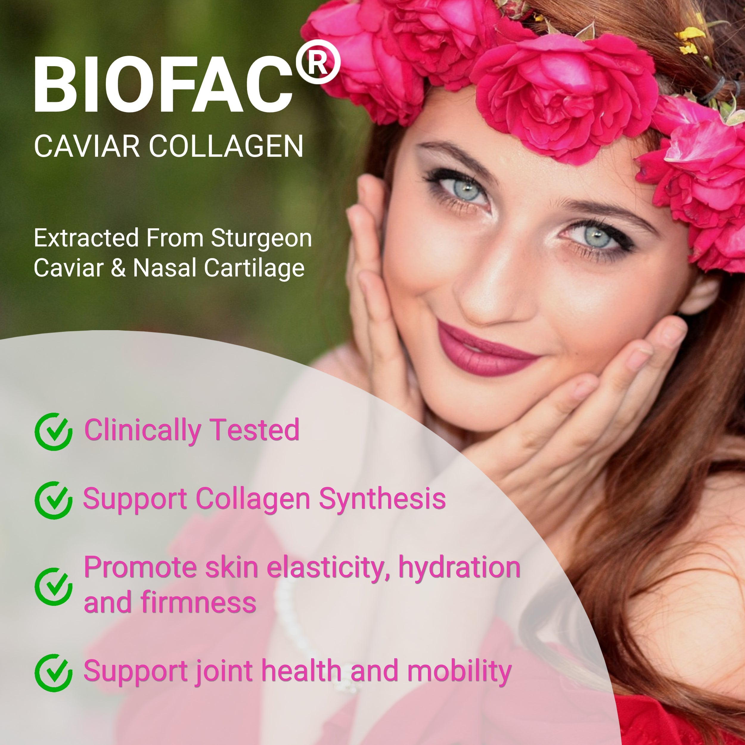 Women's pre probiotics and collagen supplement by UpNourish, featuring a white bottle with a label, capsules inside.