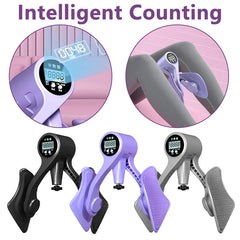 Black V.I.P Digital Presence pelvic floor trainer with digital counter for pelvic muscle exercises, shown in close-up shot.