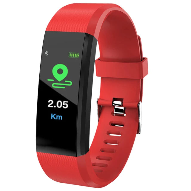 Black V.I.P Digital Presence smartwatch with heart rate, blood pressure monitor, fitness tracker, and sport watch features for men and women.