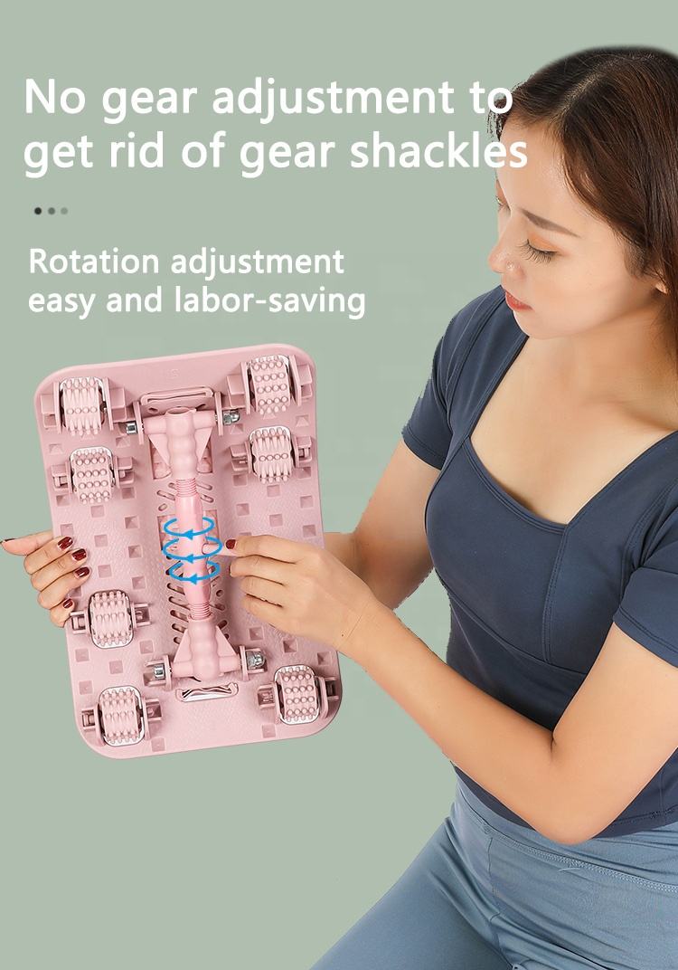 Blue Magic Back Stretcher by V.I.P Digital Presence, adjustable lumbar support and massage tool for fitness and wellness.
