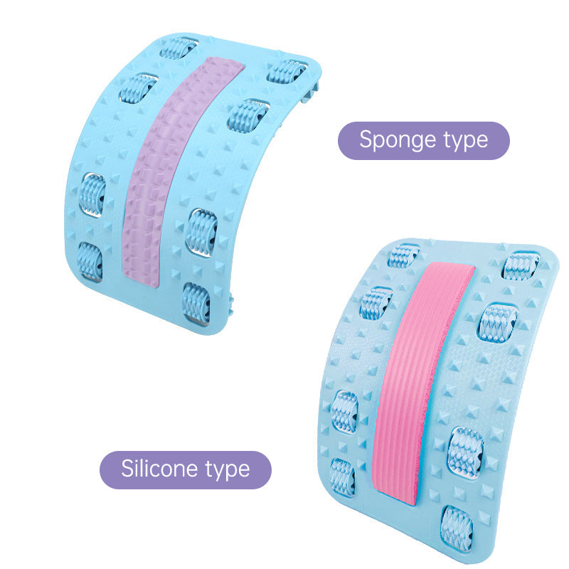 Blue Magic Back Stretcher from V.I.P Digital Presence, adjustable lumbar support and massage tool for fitness and wellness.