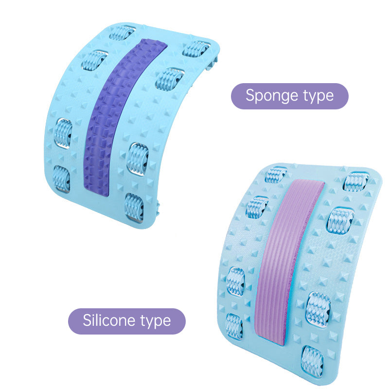 Blue Magic Back Stretcher from V.I.P Digital Presence, adjustable lumbar support and massage tool for fitness and wellness.