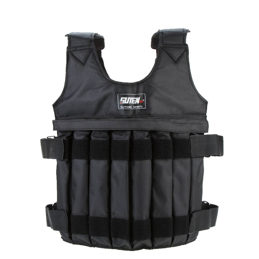 V.I.P Digital Presence SUTEN 20kg/50kg weighted vest for boxing training, adjustable waistcoat with sand-filled weights.