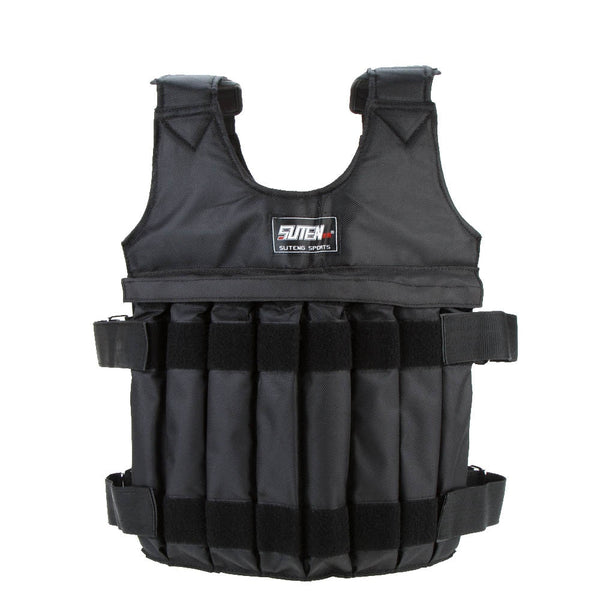 V.I.P Digital Presence SUTEN 20kg/50kg weighted vest for boxing training, adjustable waistcoat with sand-filled weights.