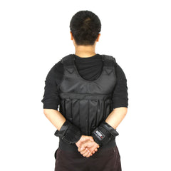 V.I.P Digital Presence SUTEN 20kg/50kg weighted vest for boxing training, adjustable waistcoat jacket in sand color, fitness equipment.