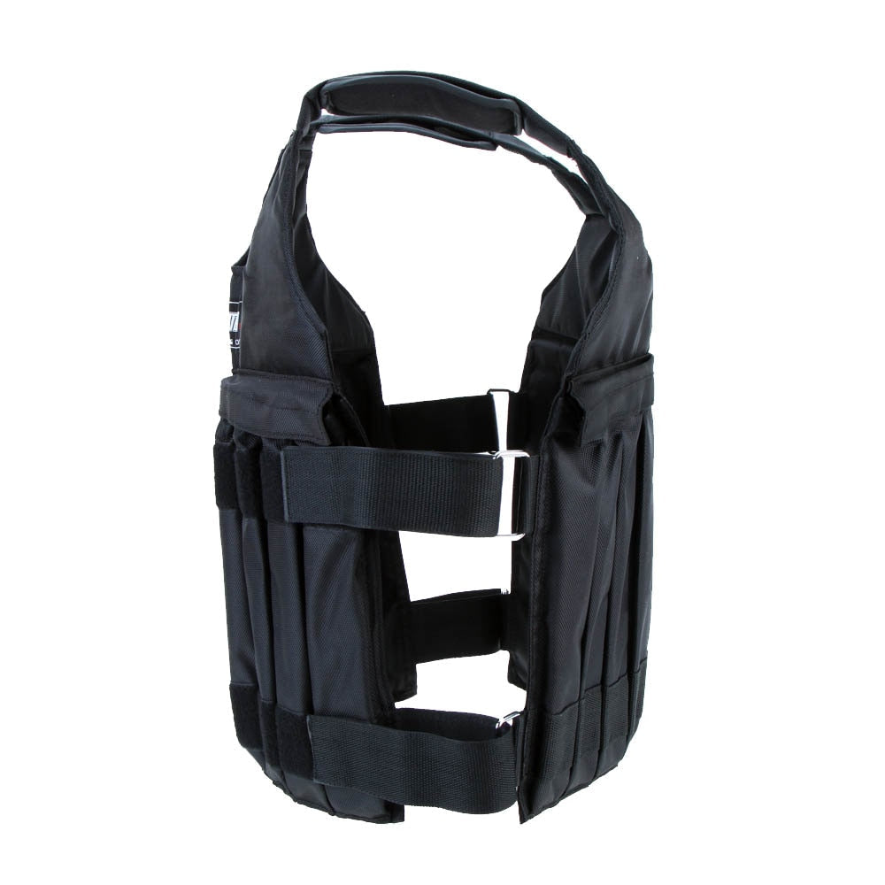 V.I.P Digital Presence SUTEN 20kg/50kg weighted vest for boxing training, adjustable fitness waistcoat with sand-colored fabric.