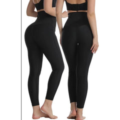 European and American breasted abdominal compression sweatpants by V.I.P Digital Presence, cropped waist-cinching yoga pants.