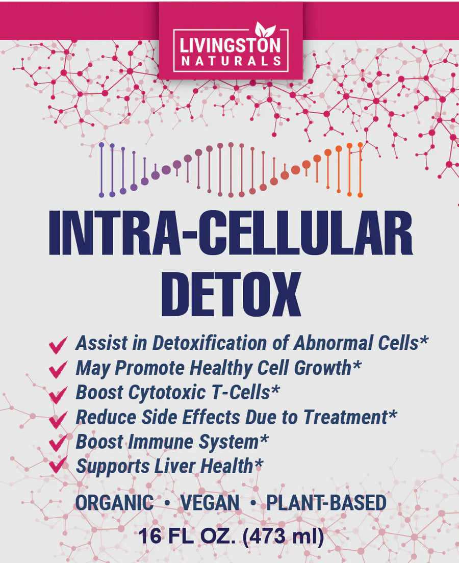 Organic intra-cellular detox by VeggieVerve, plant-based supplement supporting cellular and liver health in 16 oz bottle.