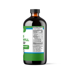 Organic liquid chlorophyll from VeggieVerve in a 16 fl oz bottle, featuring alfalfa and white mulberry botanical blend for detox.