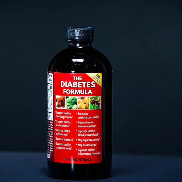 Organic Herbal Diabetes Formula by VeggieVerve, herbal supplement in a 16 fl oz bottle with fresh herbs and natural ingredients.