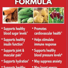Organic Herbal Diabetes Formula supplement by VeggieVerve, shown in a 16 fl oz bottle with herbal ingredients.