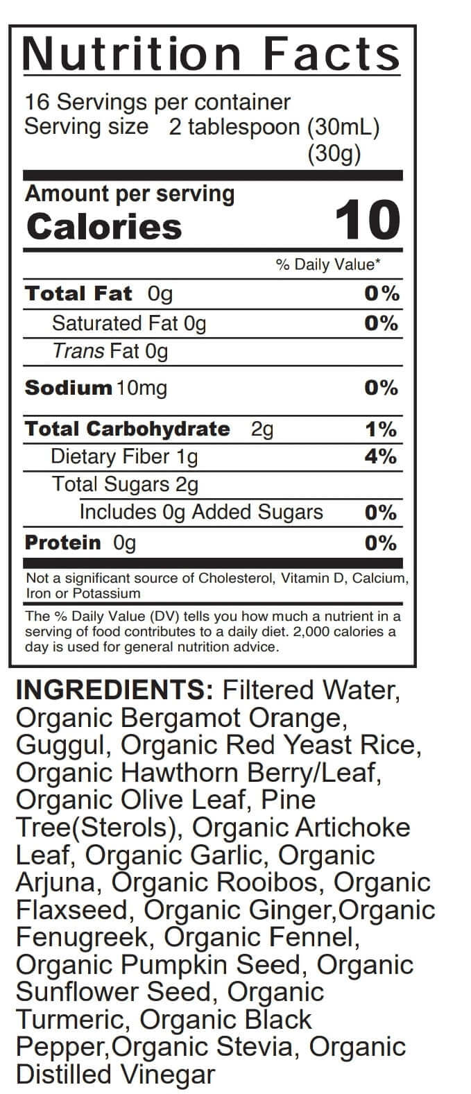 Organic plant-based cholesterol herbal supplement by VeggieVerve in a 16 fl oz bottle with green and white label showing herbs.