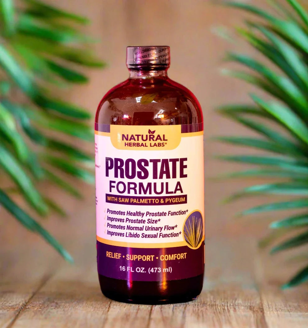 Men's herbal wellness formula liquid supplement by VeggieVerve, organic botanical herbal supplement in 16 fl oz bottle.