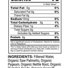VeggieVerve Saw Palmetto and Pygeum herbal supplement in a 16 fl oz bottle, organic botanical liquid wellness formula for men's health.