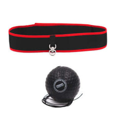 Vellmara boxing reaction ball with head-mounted adjustable strap, black and red PU fitness equipment for reflex training.