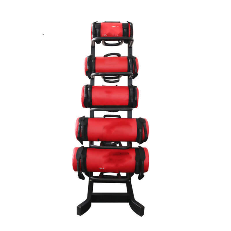 Red Vellmara 10kg fitness weight-bearing energy pack used for physical fitness training and strength exercises.