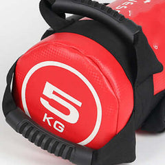 Vellmara 10kg red fitness energy pack used for physical fitness training and weight bearing exercises.