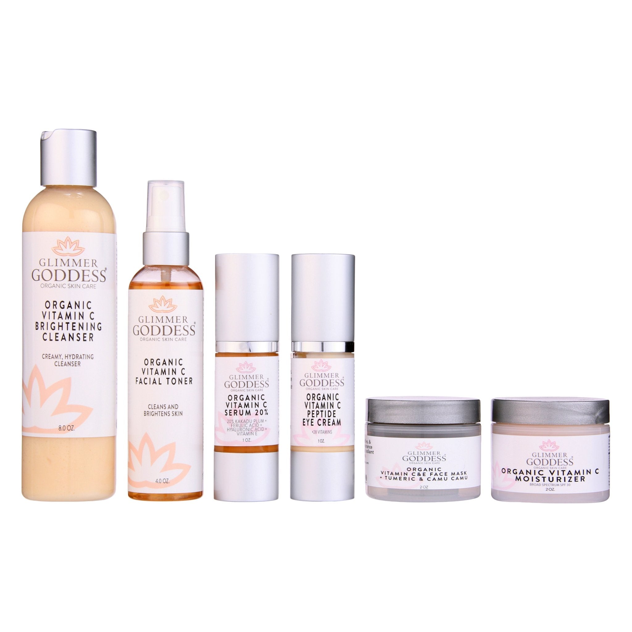 Vitamin C 6-Step Anti-Aging System – Complete Brightening Routine with SPF 30