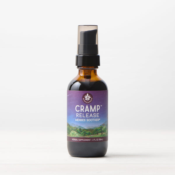 Women's herbal wellness tincture by WishGarden Herbs, 2oz botanical liquid herbal blend in a pump bottle.